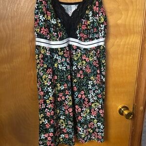Cacique Floral Lace Trim Sleepwear